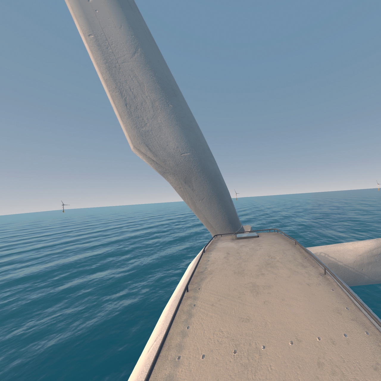 Virtual simulation of a windmill